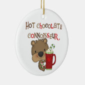 De hete Jongen van de Kenner van de Chocolade Keramisch Ornament (Rechts)