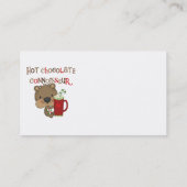 De hete Jongen van de Kenner van de Chocolade Visitekaartje (Achterkant)