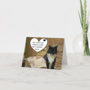 De hete Kat Valentijn van de Muis Feestdagen Kaart