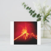 De Hete Lava 1991 Costa Rica van de vulkaan Briefkaart (Staand voorkant)