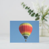 De hete lucht van de regenboog baloon briefkaart (Staand voorkant)