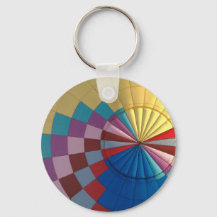 De hete luchtballon van de envelop sleutelhanger