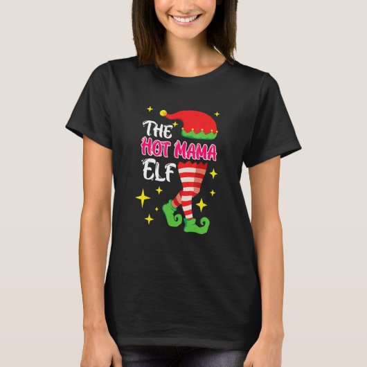 De Hete Mama Elf Moeder Elf T-shirt (Voorkant)