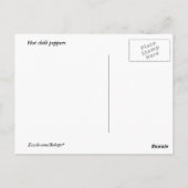 De hete Peper van de Spaanse peper Briefkaart (Achterkant)