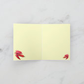 De hete Peper van de Spaanse peper dankt u Bedankkaart (Binnen)