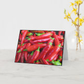 De hete Peper van de Spaanse peper Kaart (Gele Bloem)