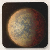 De Hete Rocky Exoplanet HD 219134 B. Bier Onderzetter (Voorkant)