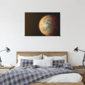 De Hete Rocky Exoplanet HD 219134 B. Canvas Afdruk (Insitu (Slaapkamer))