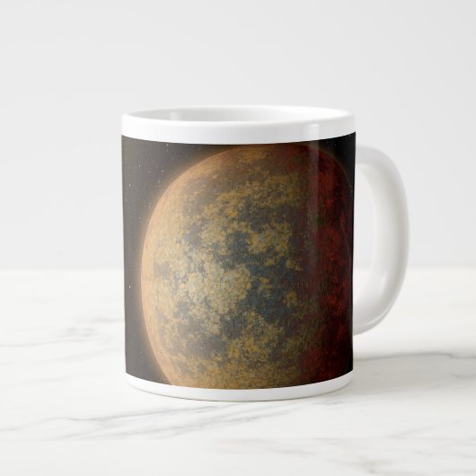 De Hete Rocky Exoplanet HD 219134 B. Grote Koffiekop (Voorkant rechts)