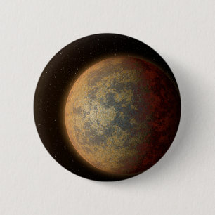 De Hete Rocky Exoplanet HD 219134 B. Ronde Button 5,7 Cm