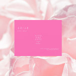 De hete Roze Eenvoudige Tekst slechts Wedden spare Briefkaart<br><div class="desc">De hedendaagse & Moderne Tekst slechts die de Datum bindt bewaart. Hot pink. Briefkaart.</div>