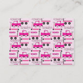 De hete Roze Wagen van de Autopedden van de Visitekaartje (Achterkant)