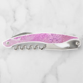 De hete Roze Waterverf schittert Artsy Abstracte Kurkentrekker (Achterkant)