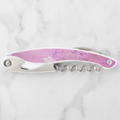 De hete Roze Waterverf schittert Artsy Abstracte Kurkentrekker (Voorkant)