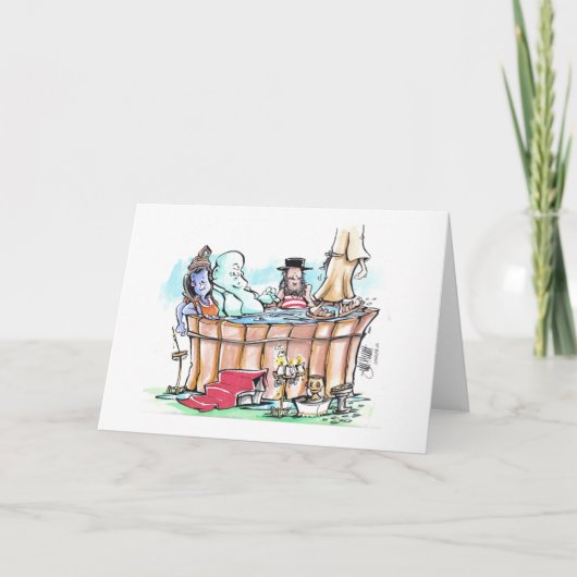 De Hete Ton van de vakantie Feestdagen Kaart (Voorkant)