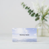 De hete zon boven de oceaan visitekaartje (Staand voorkant)