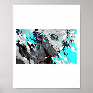 De heterste vlammen Kwaadaardige broer Anime stick Poster