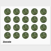 De heuvel van Daisies Ronde Sticker (Vel)