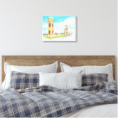 De heuvel van de O'Neill Stretched Canvas Afdruk (Insitu (Slaapkamer))