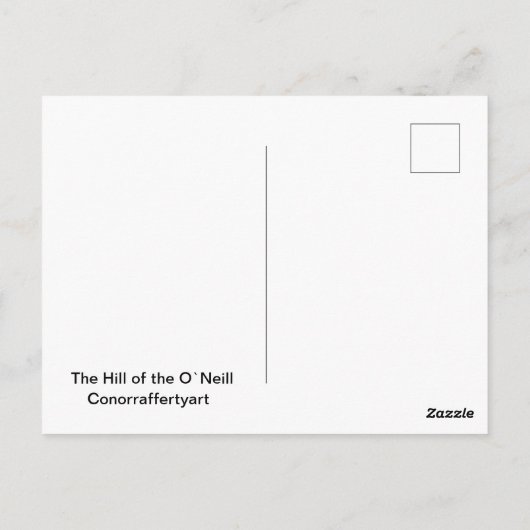 De heuvel van het O'Neill briefkaart (Achterkant)