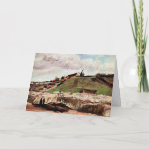 De heuvel van Montmartre met steengroeve door Vinc Kaart