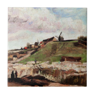 De heuvel van Montmartre met steengroeve door Vinc Tegeltje