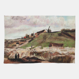 De heuvel van Montmartre met steengroeve door Vinc Theedoek