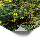 De heuvels zijn levend met wilde bloemen poster (Hoek)