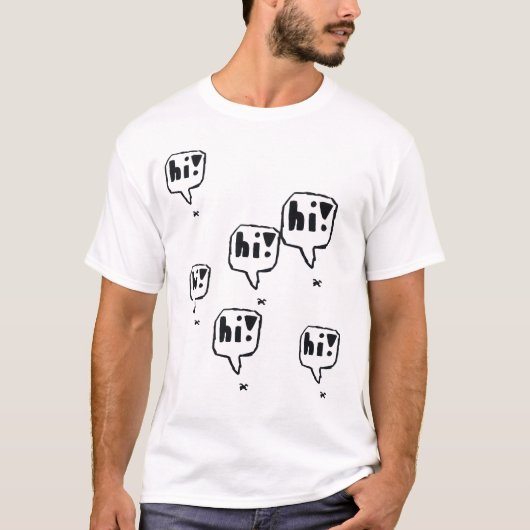 De "Hi!" Spinnenfamilie T-shirt (Voorkant)