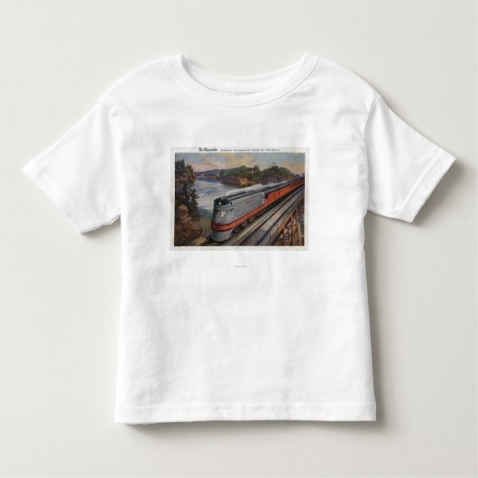 De Hiawatha Streamline-trein Kinder Shirts (Voorkant)