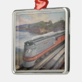 De Hiawatha Streamline-trein Metalen Ornament (Links)