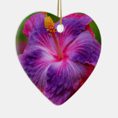 De hibiscus bloeit Ceramisch Ornament (Rechts)