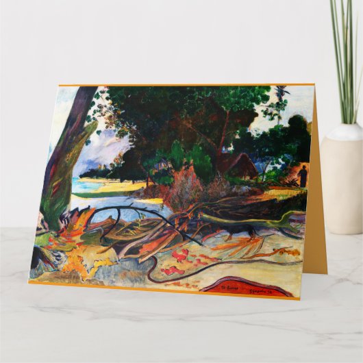 De Hibiscus-boom (Te burao) van Paul Gauguin Kaart (Voorkant)