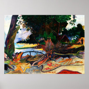 De Hibiscus-boom (Te burao) van Paul Gauguin Poster