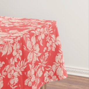 De hibiscus Pareau verontrustte Hawaiiaan Tafelkleed