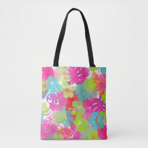 De Hibiscus van Aloha van PixDezines/het Tote Bag