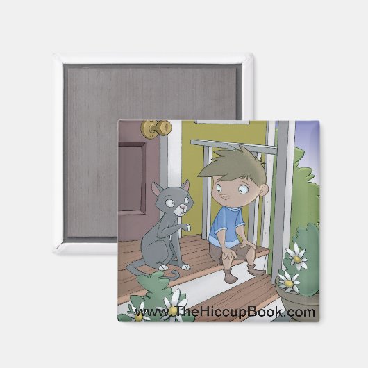 De Hiccup Boek magneet - De Kat (Voorkant / Achterkant)