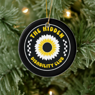 De Hidden Disability Club-knop Keramisch Ornament