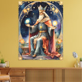De hiërofant tarot magie schilderij canvas afdruk (Insitu (Woonkamer))