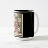 De Hiërofant Tarot Tweekleurige Koffiemok (Voorkant rechts)