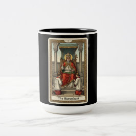 De Hiërofant Tarot Tweekleurige Koffiemok