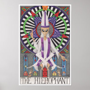 De Hiërofant tarotkaart Poster