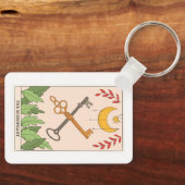 De Hierophant major arcana tarot card Sleutelhanger (Voorkant)