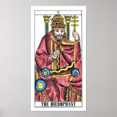 De Hierophant Tarot Kaart Poster (Voorkant)