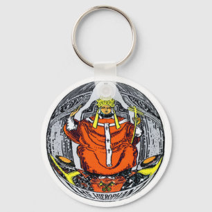 De Hierophant Tarot Kaart Sleutelhanger