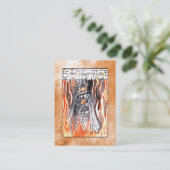 De Hierophant Tarot-kaart Visitekaartje (Staand voorkant)