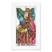 De High Priestess Tarot Card Foto Afdruk (Voorkant)