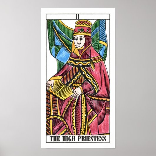 De High Priestess Tarot Card Poster (Voorkant)