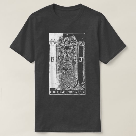 De High Priestess Tarot Card T-shirt (Design voorkant)