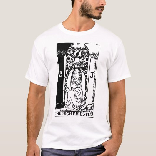 De High Priestess Tarot Card T-shirt (Voorkant)